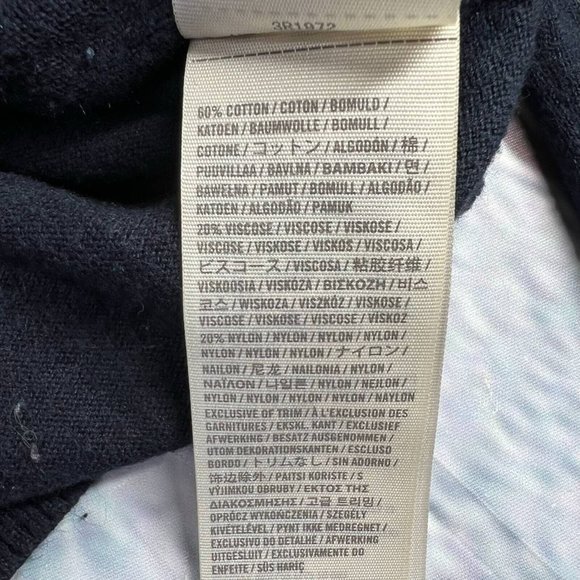 Hollister Women’s Cardigan Sweater Blue V Neck Pockets Long Sleeve Logo Knit S - Picture 8 of 8